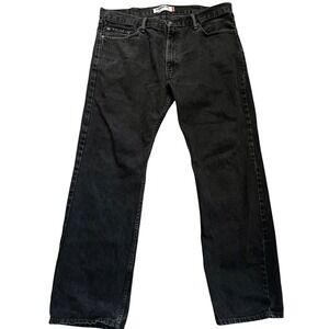Levi's 505 Men's 40x32 Straight Leg Jeans Faded Black Denim Classic
